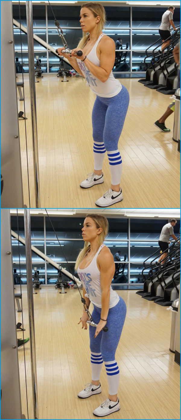 tricep_pushdown_cable_bar LAUREN DRAIN